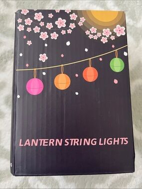 Plum Blossom colored Lantern String Lights